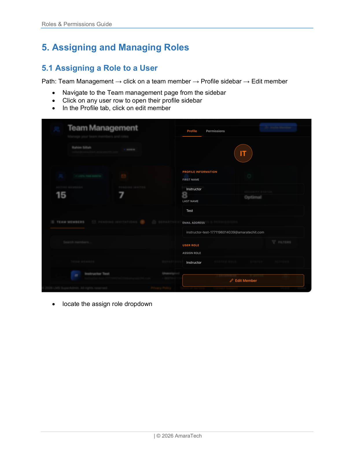 Assign Role to User